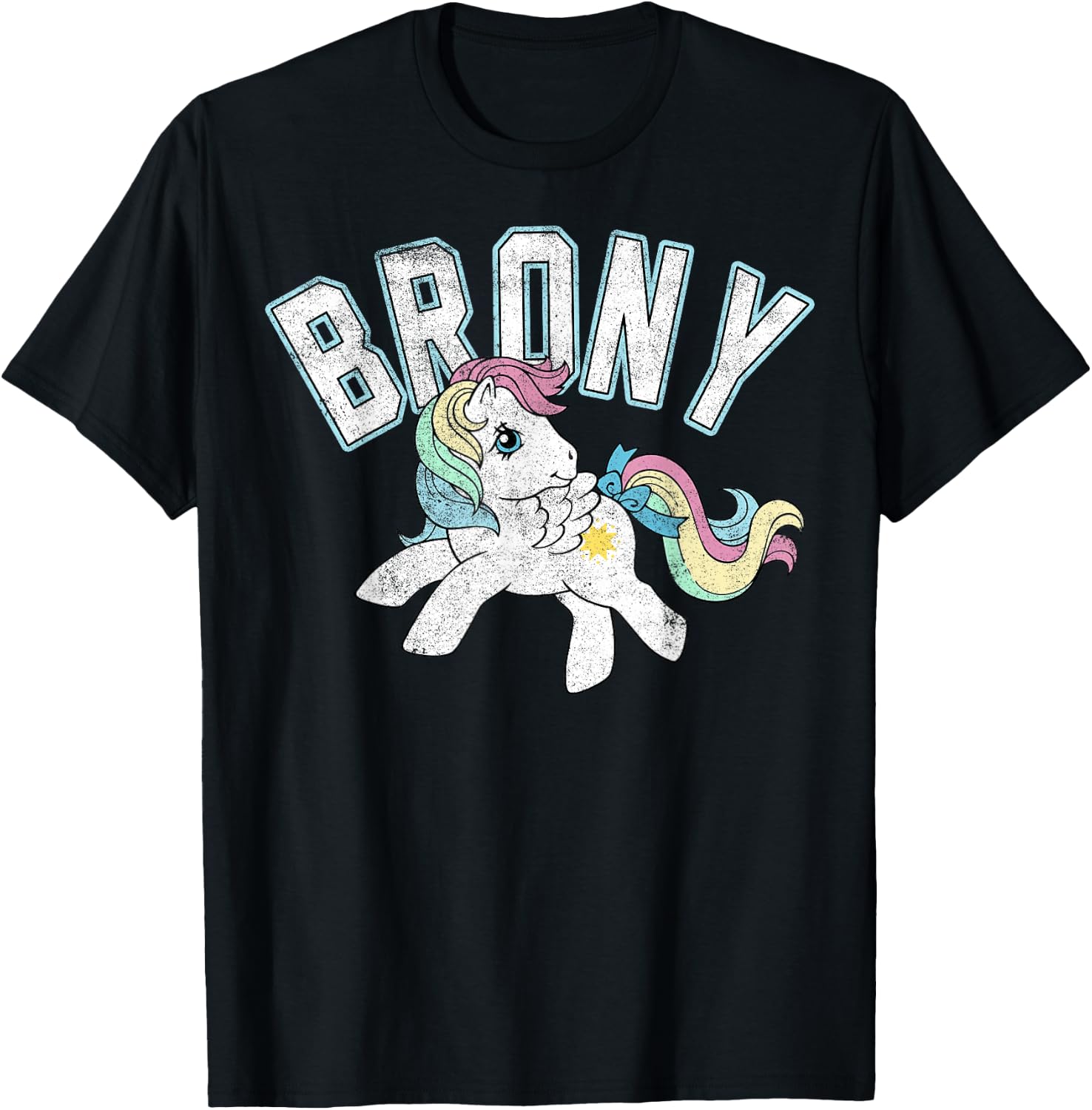 My Little Pony Brony Collegiate Style T-Shirt - T-Shirt | Black