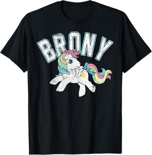 My Little Pony Brony Collegiate Style T-Shirt - T-Shirt | Black