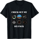 Pilot Aviation Check Out My Six Pack Flying Airplane T-Shirt - T-Shirt | Black