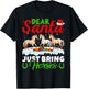 Horse Lover Dear Santa Just Bring Horses Christmas T-Shirt - T-Shirt | Black