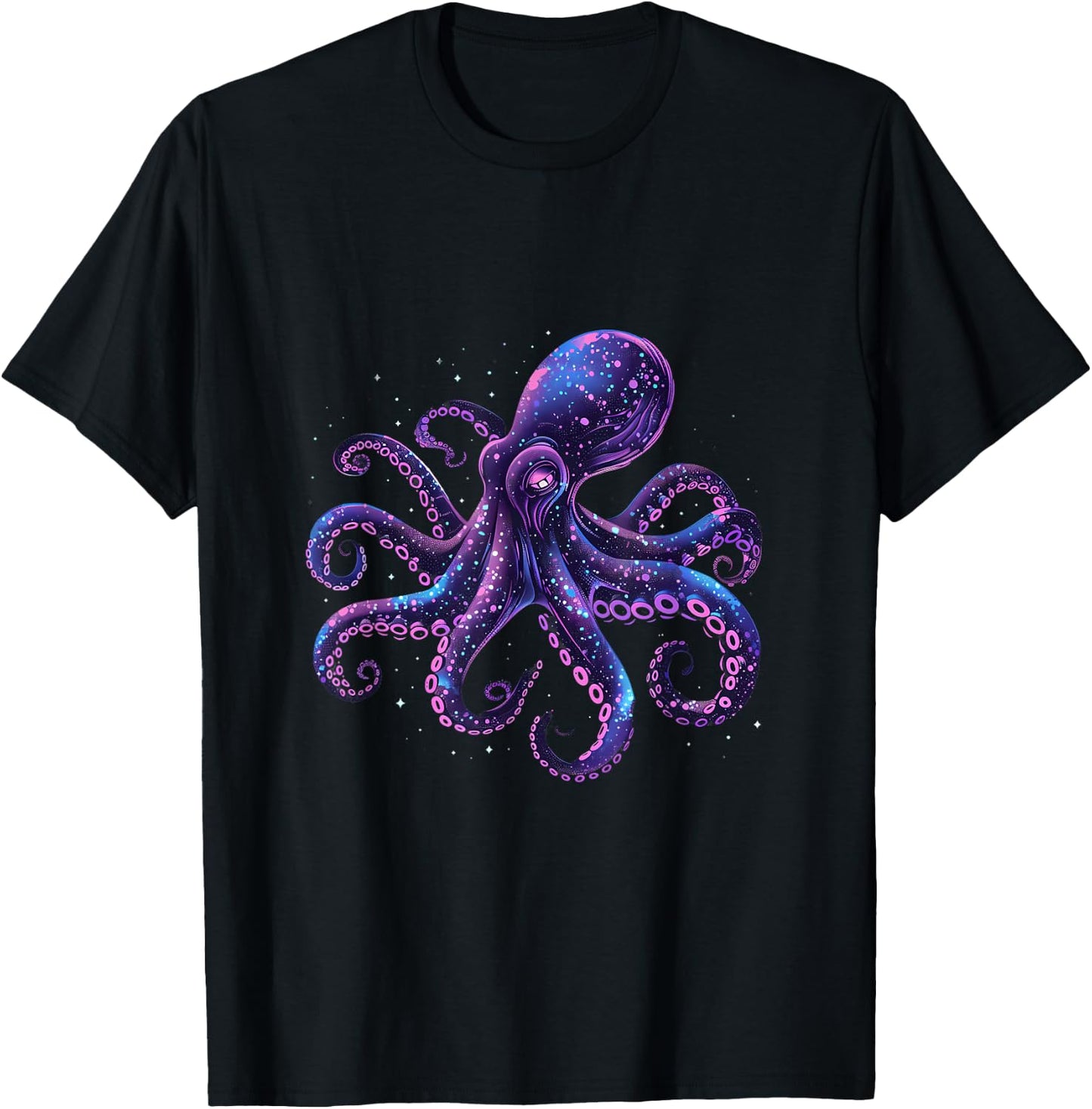 Octopus Artwork Ocean Sea Animal Lover Sea Ocean Octopus T-Shirt - T-Shirt | Black