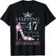 Stepping into my 47th birthday with God's grace & Mercy Lady T-Shirt - T-Shirt | Black
