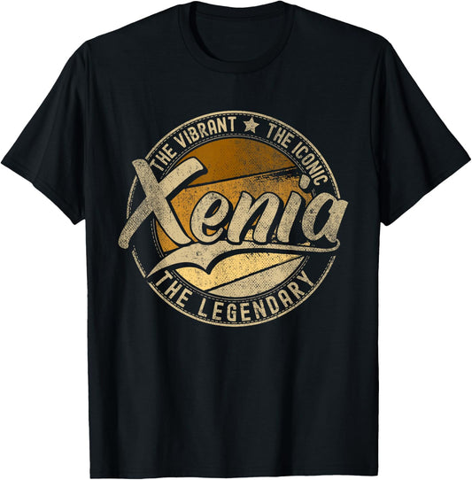 Xenia OH | Ohio | Vintage Distressed T-Shirt - T-Shirt | Black