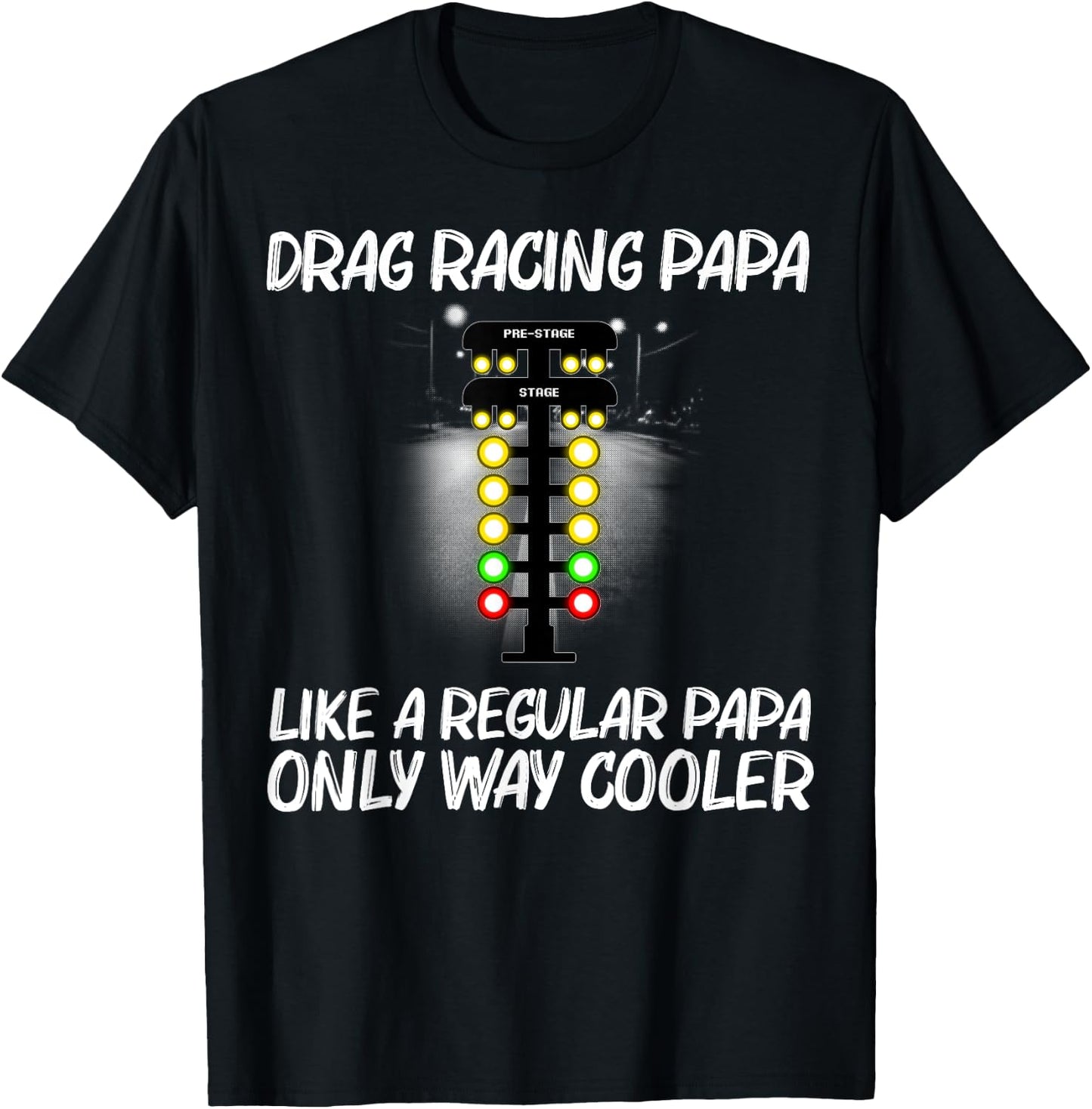 Funny Drag Racing Dad Drag Racer Drifting Race Car T-Shirt - T-Shirt | Black