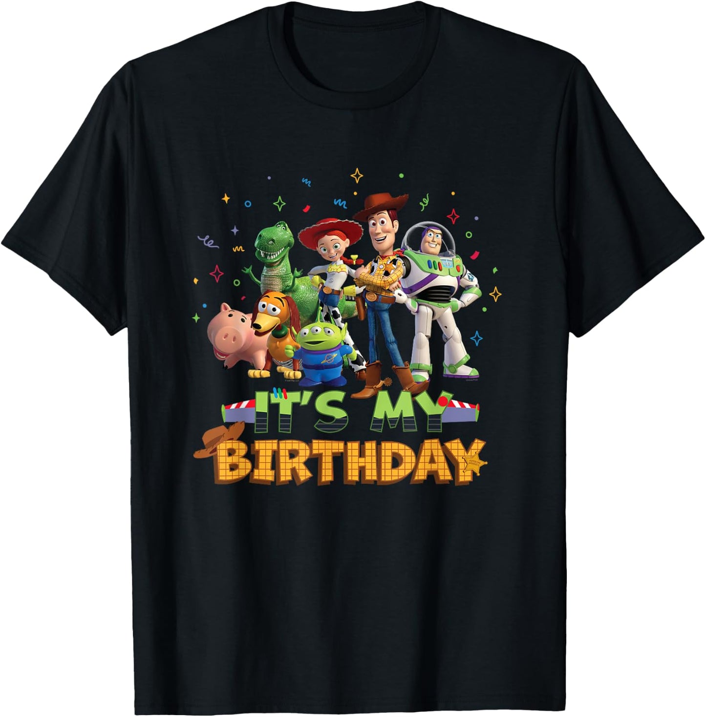 Disney and Pixar's Toy Story It's My Birthday Party Matching T-Shirt - T-Shirt | Black