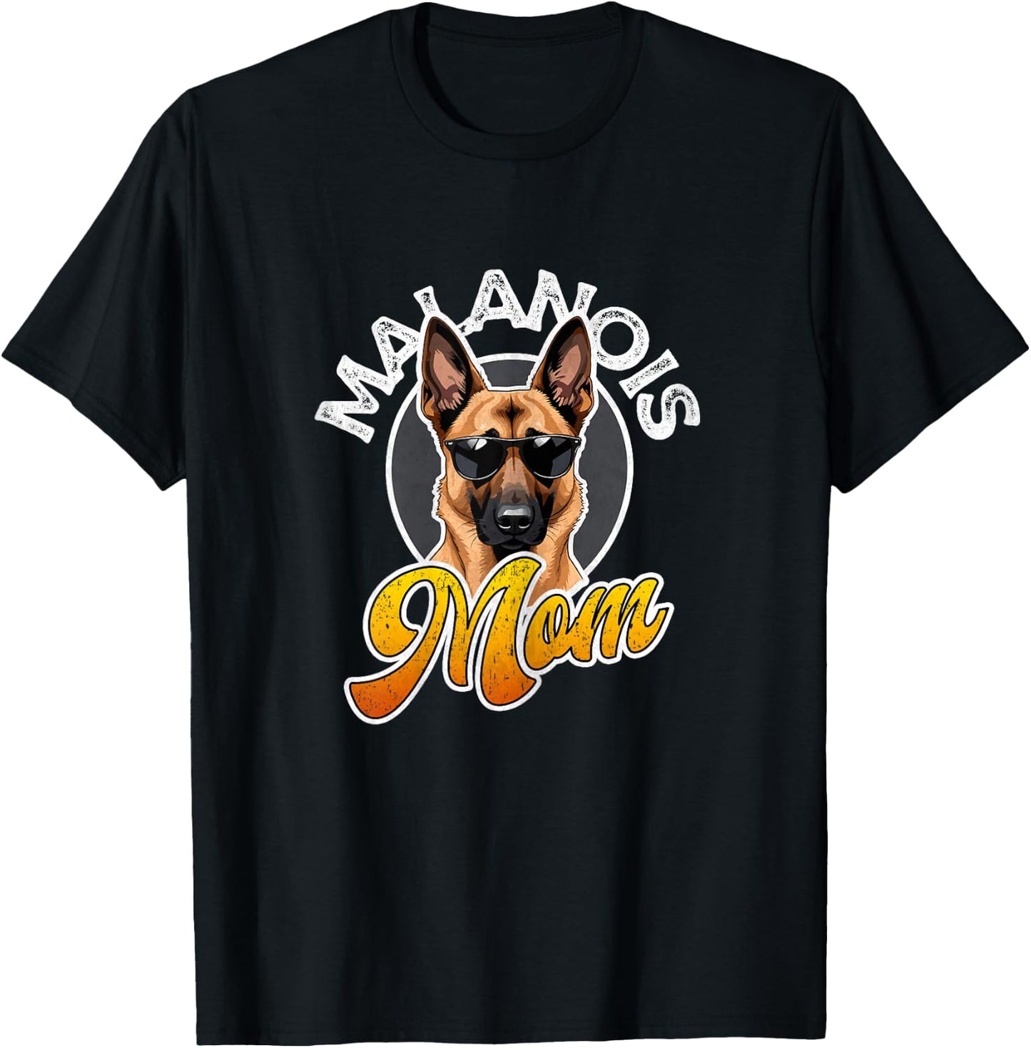 Belgian Malinois Mom Maligator Belgian Shepherd Mama T-Shirt - T-Shirt | Black