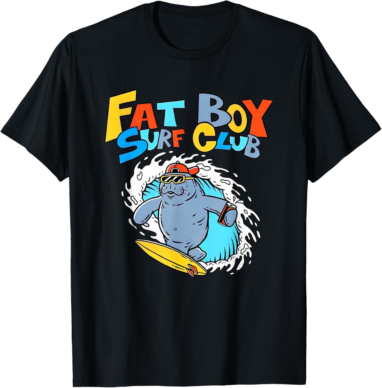 Fat Boy Surf Club T-Shirt - T-Shirt | Black
