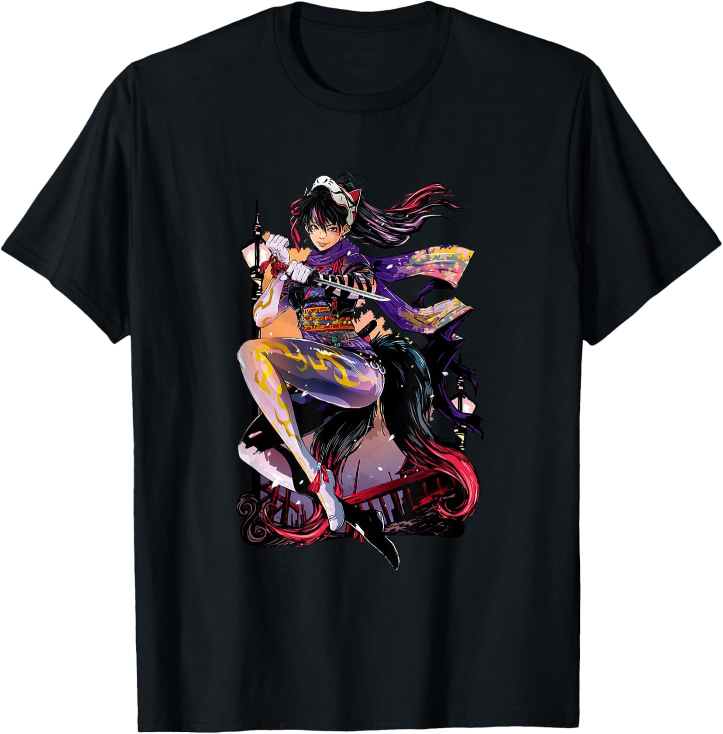 Bandai Namco Entertainment Inc. TEKKEN7 KUNIMITSU 002 , Small, Black T-Shirt - T-Shirt | Black