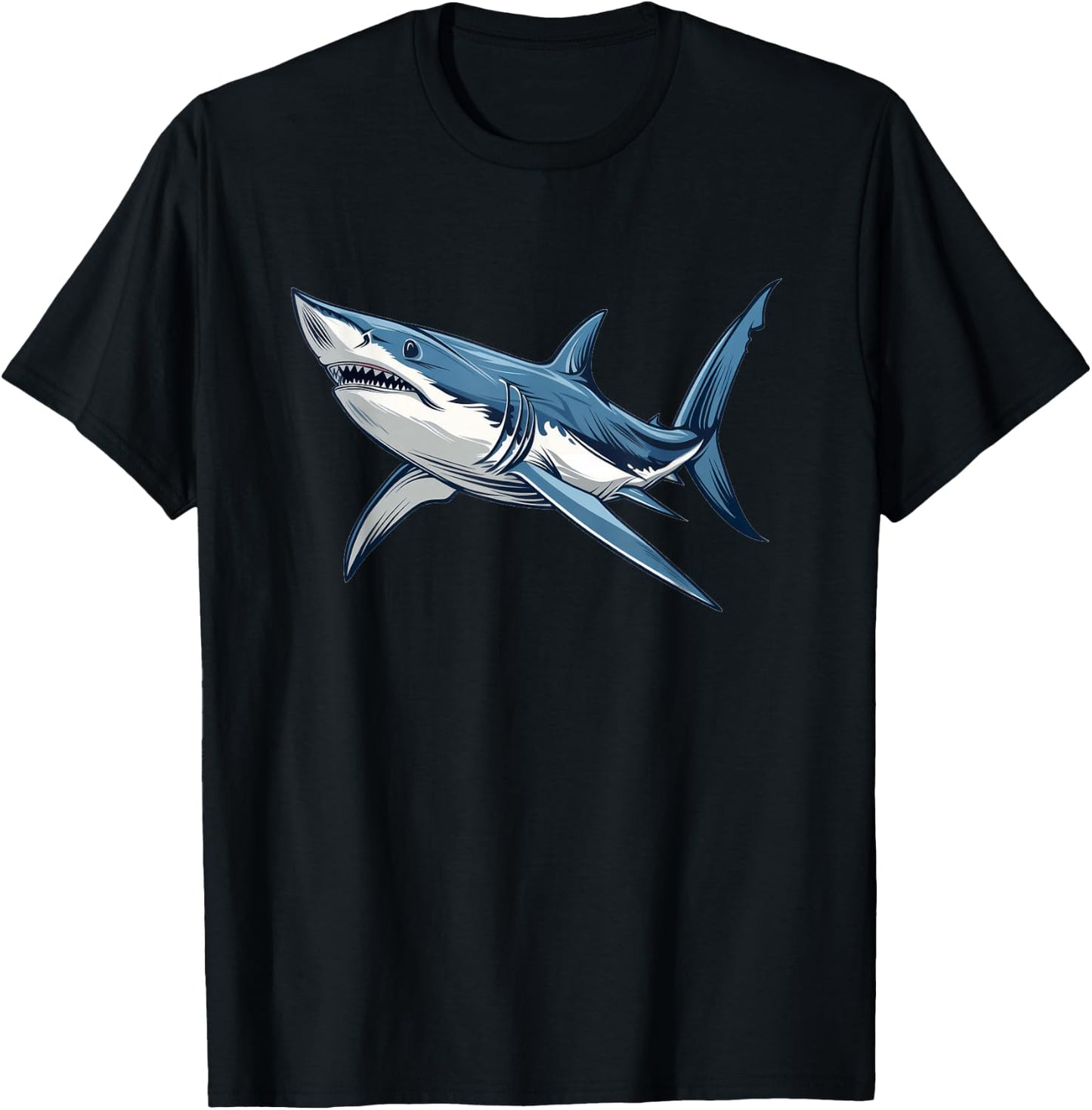 Mako Shark Retro T-Shirt - T-Shirt | Black