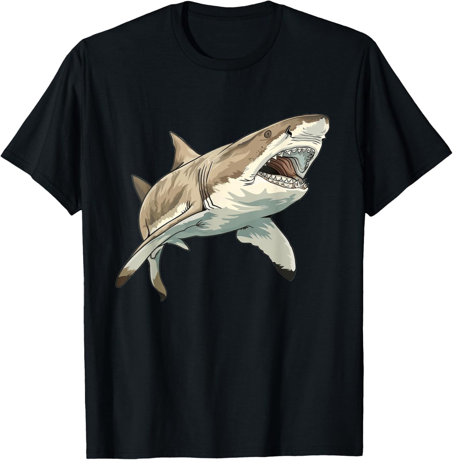 Sand Tiger Shark T-Shirt - T-Shirt | Black