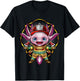 Axolotl Firefighter Fireman Helmet Ax Bunker Gear Fire Chief T-Shirt - T-Shirt | Black