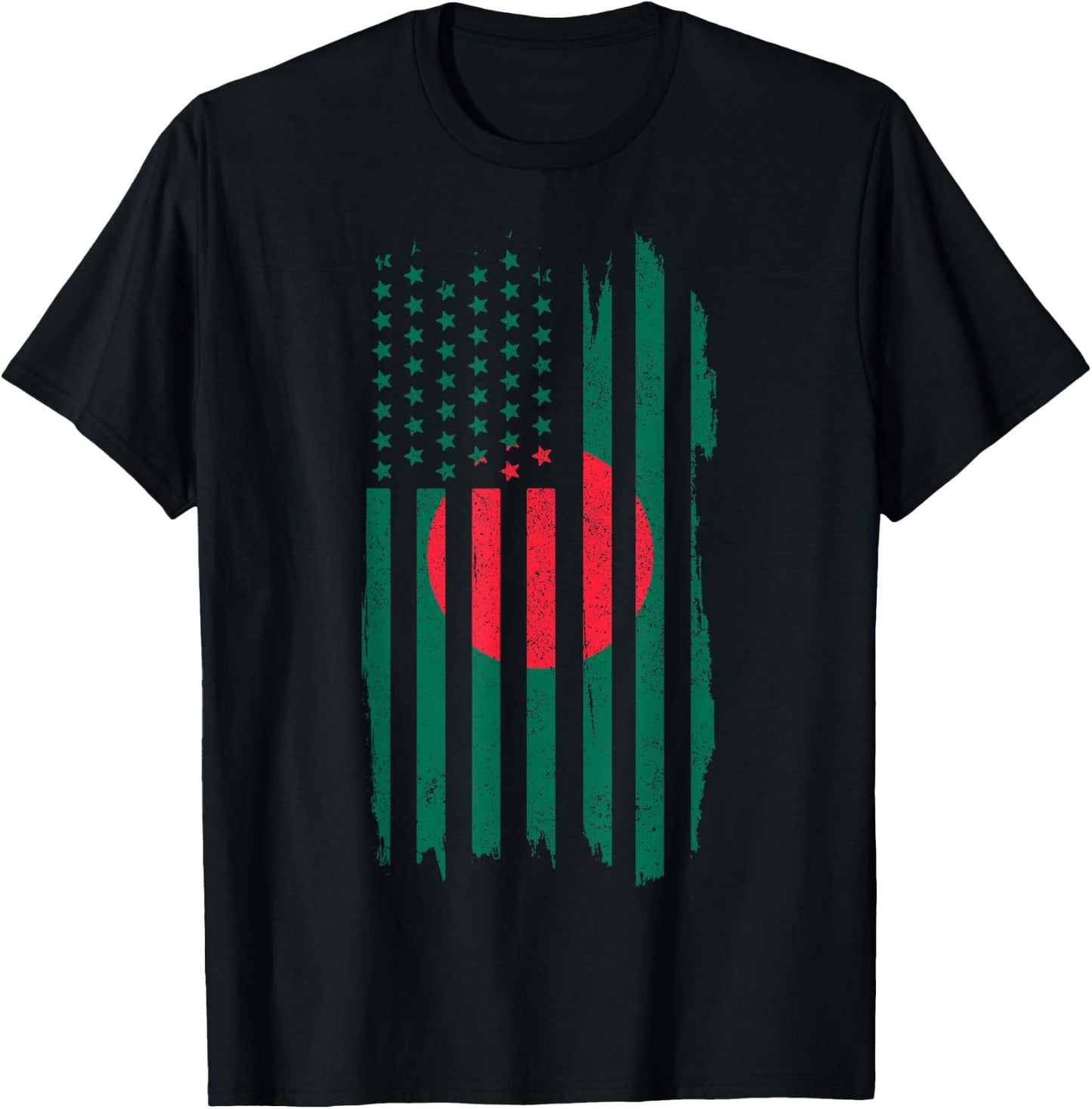 Bangladesh Pride Bangladeshi American Flag Roots Heritage T-Shirt - T-Shirt | Black
