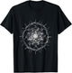 Rose Aesthetic Abstract Thorn Patterns Geometric T-Shirt - T-Shirt | Black
