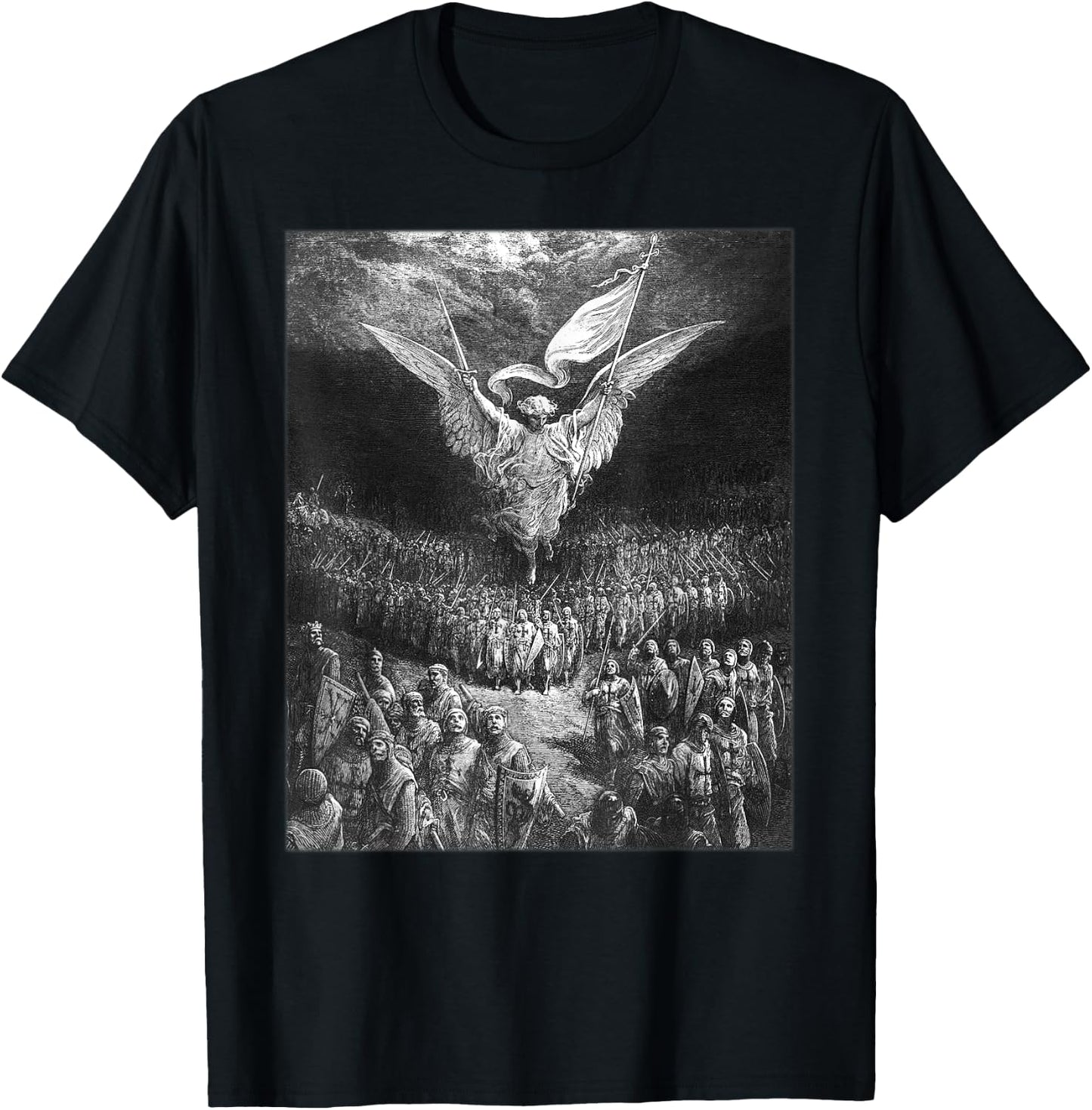 The Road to Jerusalem by Gustave Doré T-Shirt - T-Shirt | Black