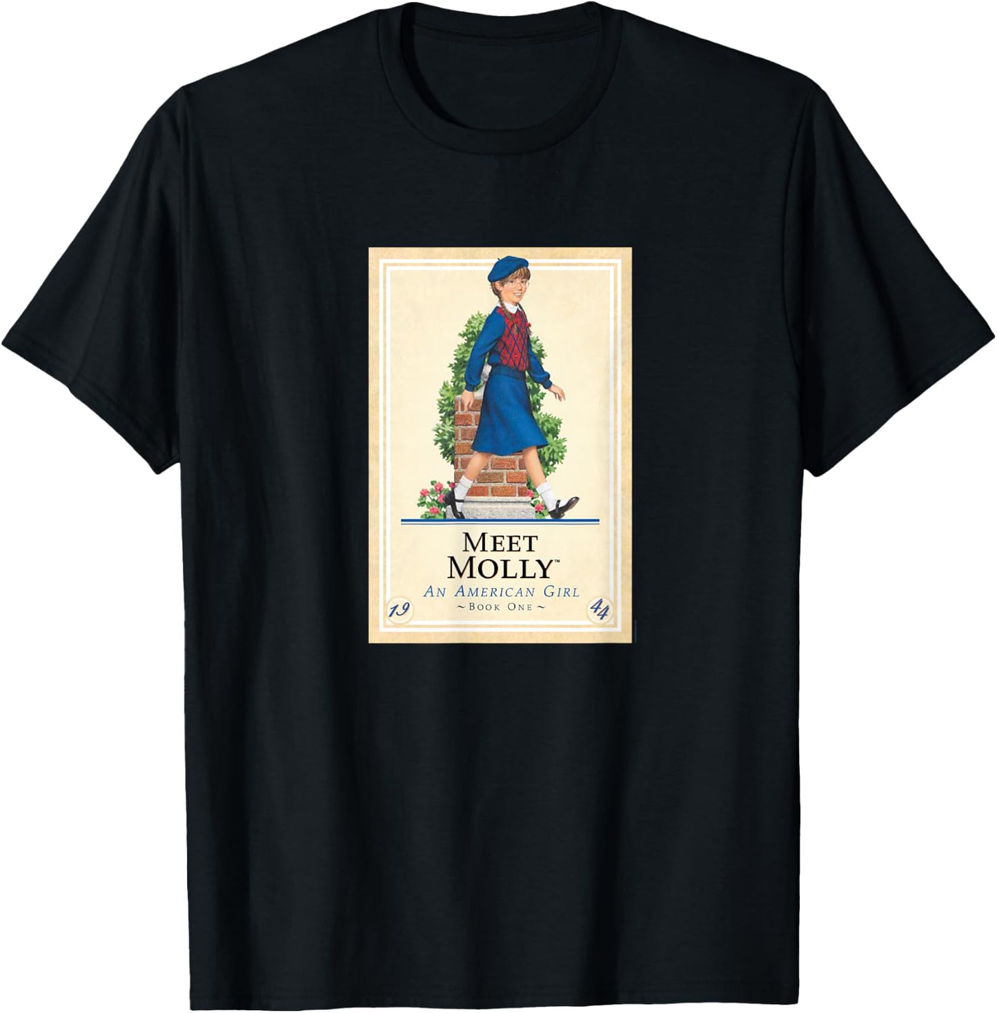 American Girl - Meet Molly Book Cover T-Shirt - T-Shirt | Black
