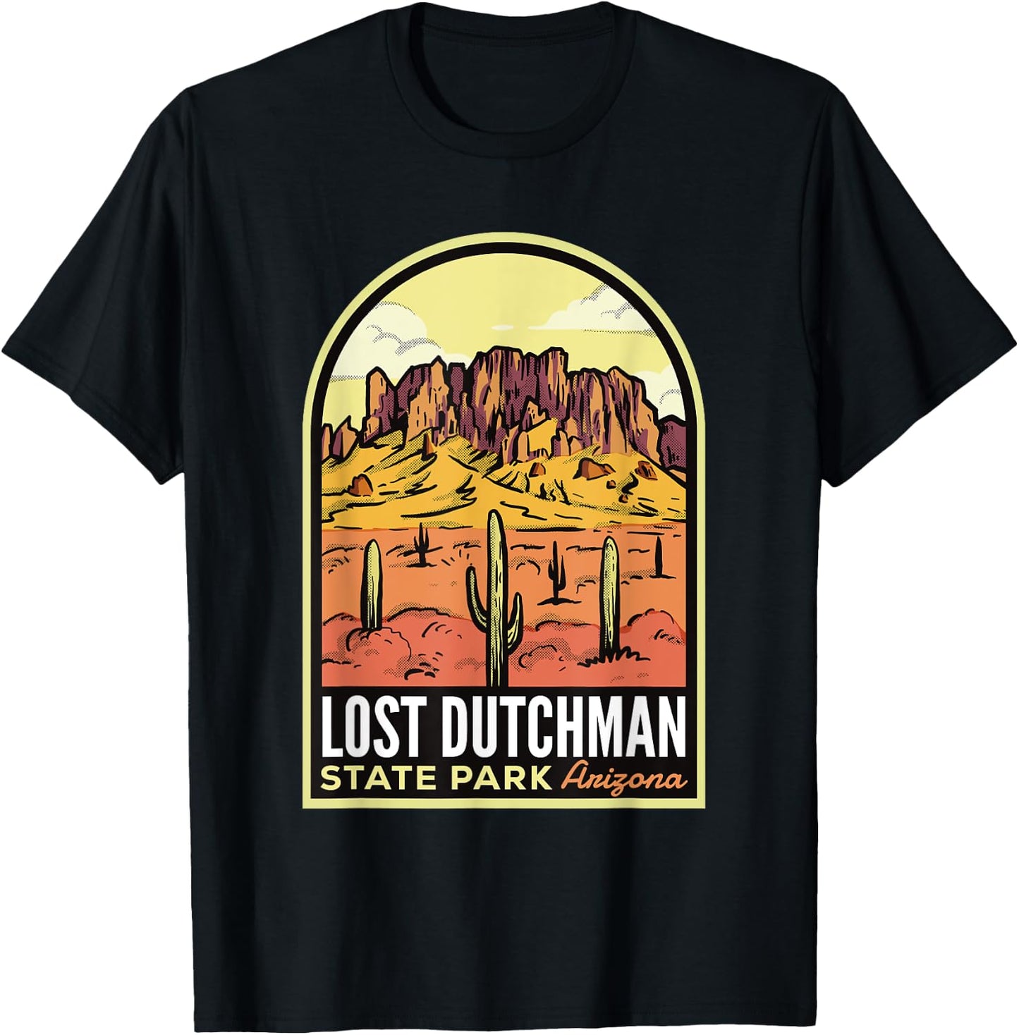 Lost Dutchman State Park Arizona T-Shirt - T-Shirt | Black