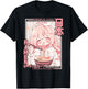 Anime Girl Loving Ramen Kawaii Neko Manga Girl Ramen T-Shirt - T-Shirt | Black