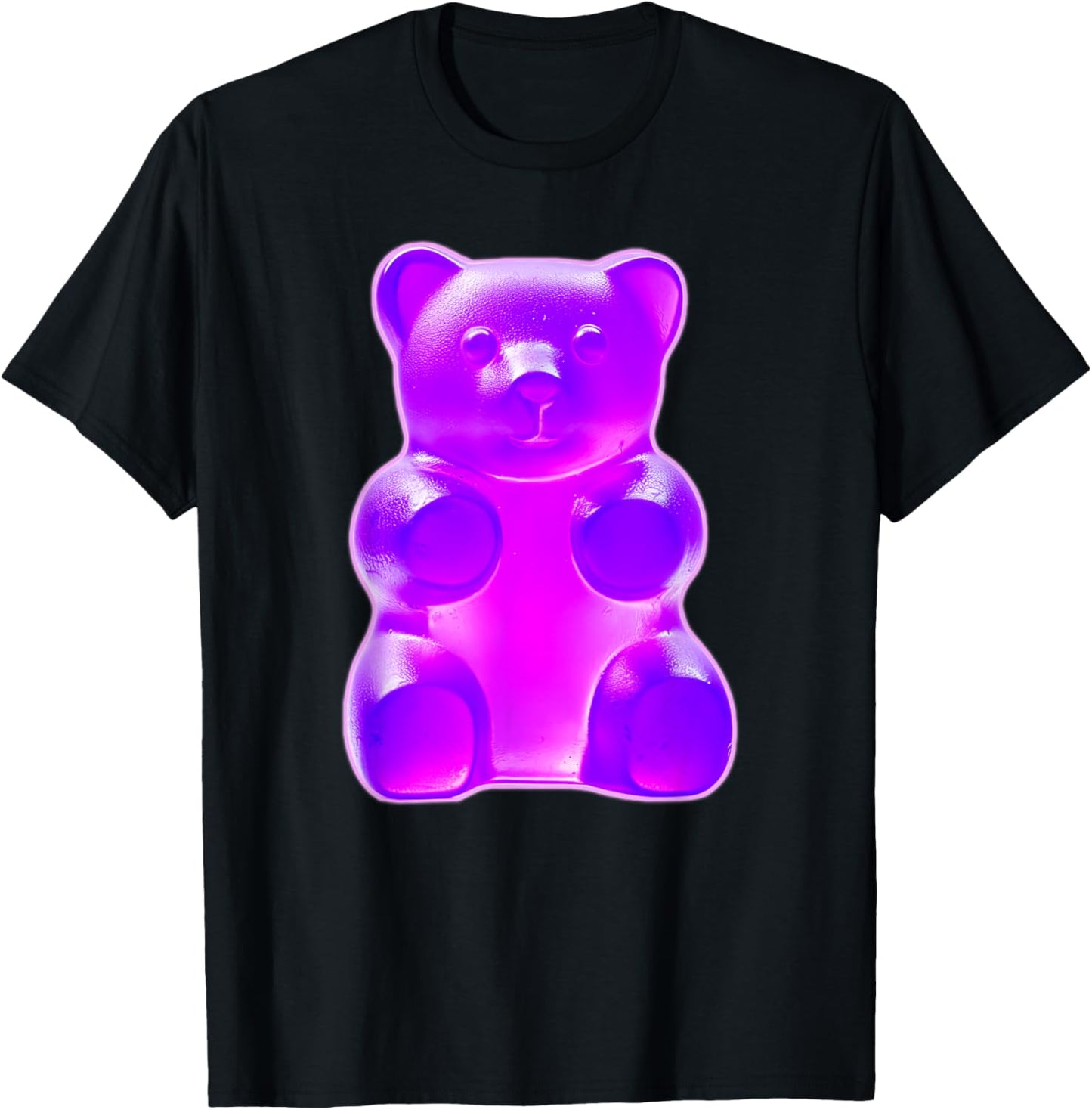 Purple Gummy Bear T-Shirt - T-Shirt | Black