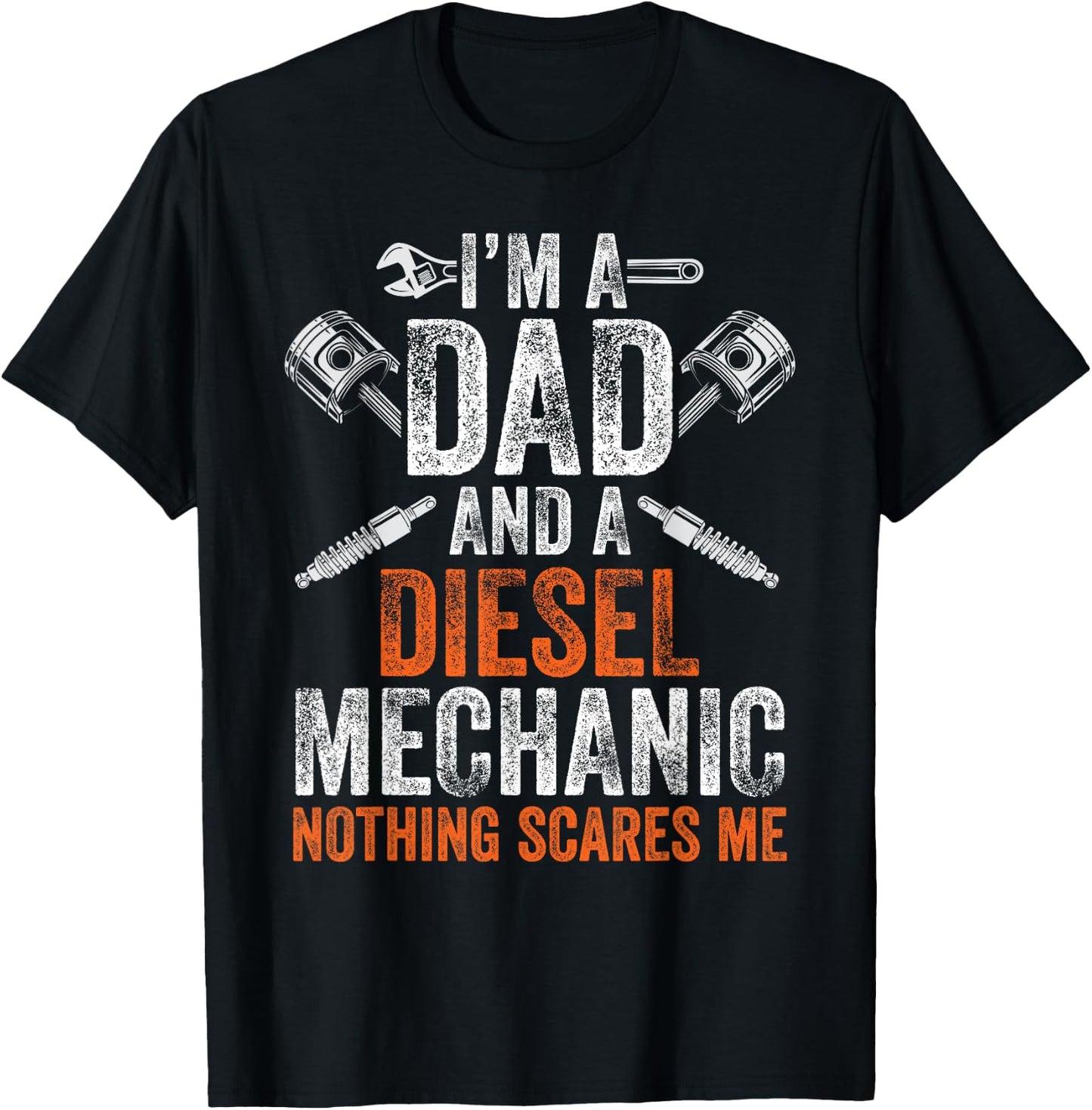 Gift Father's Day Halloween - Diesel Mechanic Dad T-Shirt - T-Shirt | Black