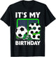 It's My 2nd Soccer Party 2 Year Old Birthday Soccer Boy T-Shirt - T-Shirt | Black