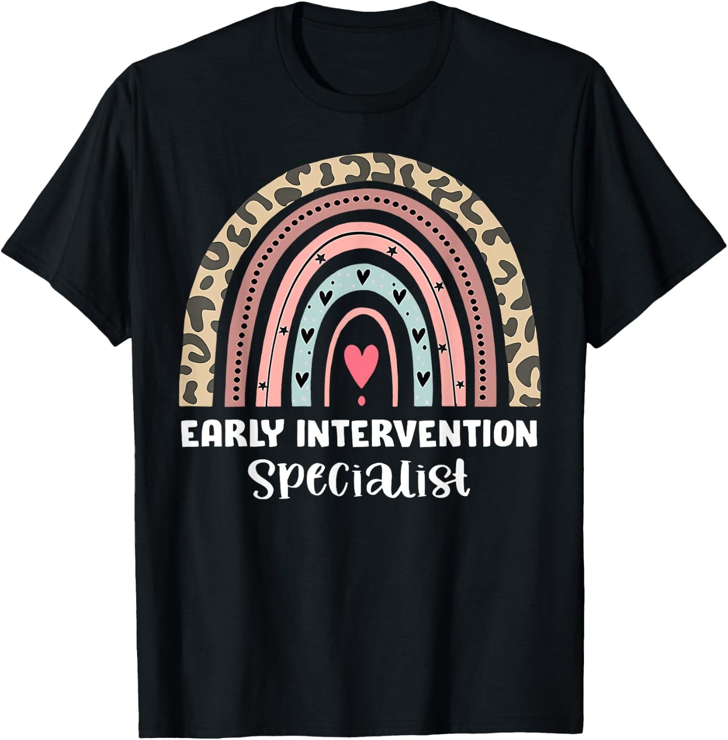 Rainbow Early Intervention Specialist Intervention Squad T-Shirt - T-Shirt | Black