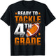 Ready To Tackle Fourth Grade Football First Day Of School T-Shirt - T-Shirt | Black