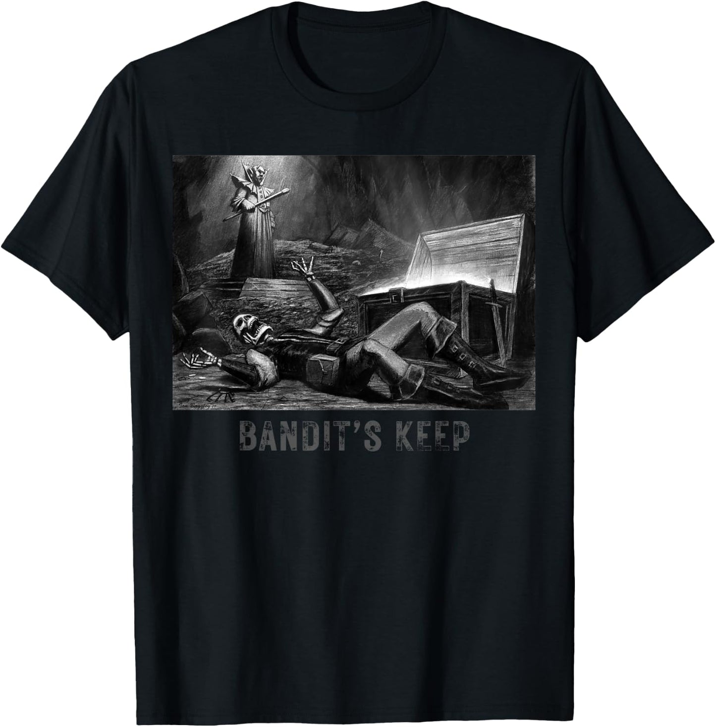 Bandit's Keep Official T-Shirt - T-Shirt | Black