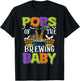 Pops Of The Brewing Baby Halloween Witch Baby Funny T-Shirt - T-Shirt | Black