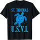 St. Thomas USVI Sea Turtle Beach Vacation Travel Women T-Shirt - T-Shirt | Black