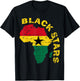 Blackstars of Ghana African soccer T-Shirt - T-Shirt | Black