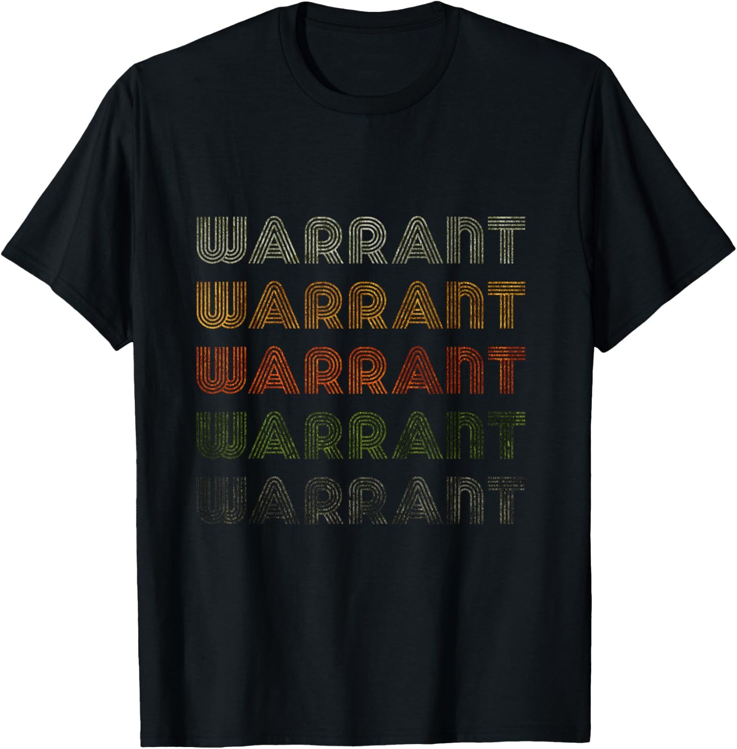 Love Heart Warrant Grunge Vintage Style Black Warrant T-Shirt - T-Shirt | Black