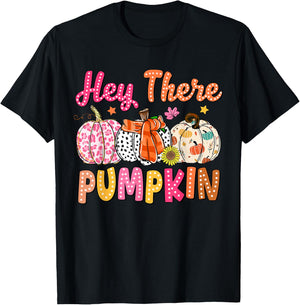 Funny Its Fall Yall Hey There Pumpkin Autumn Tis The Season T-Shirt - T-Shirt | Black