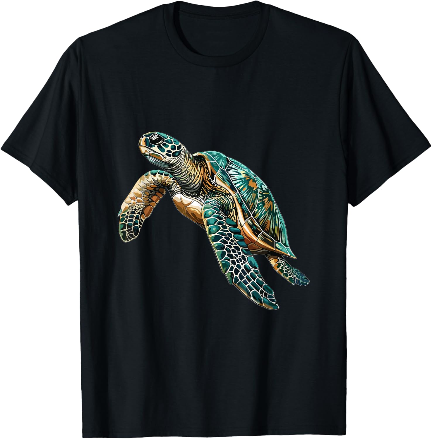 Sea Turtle Lover Graphic T-Shirt - T-Shirt | Black