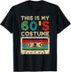 This Is My 60's Costume Funny Halloween 1960s Party Retro T-Shirt - T-Shirt | Black