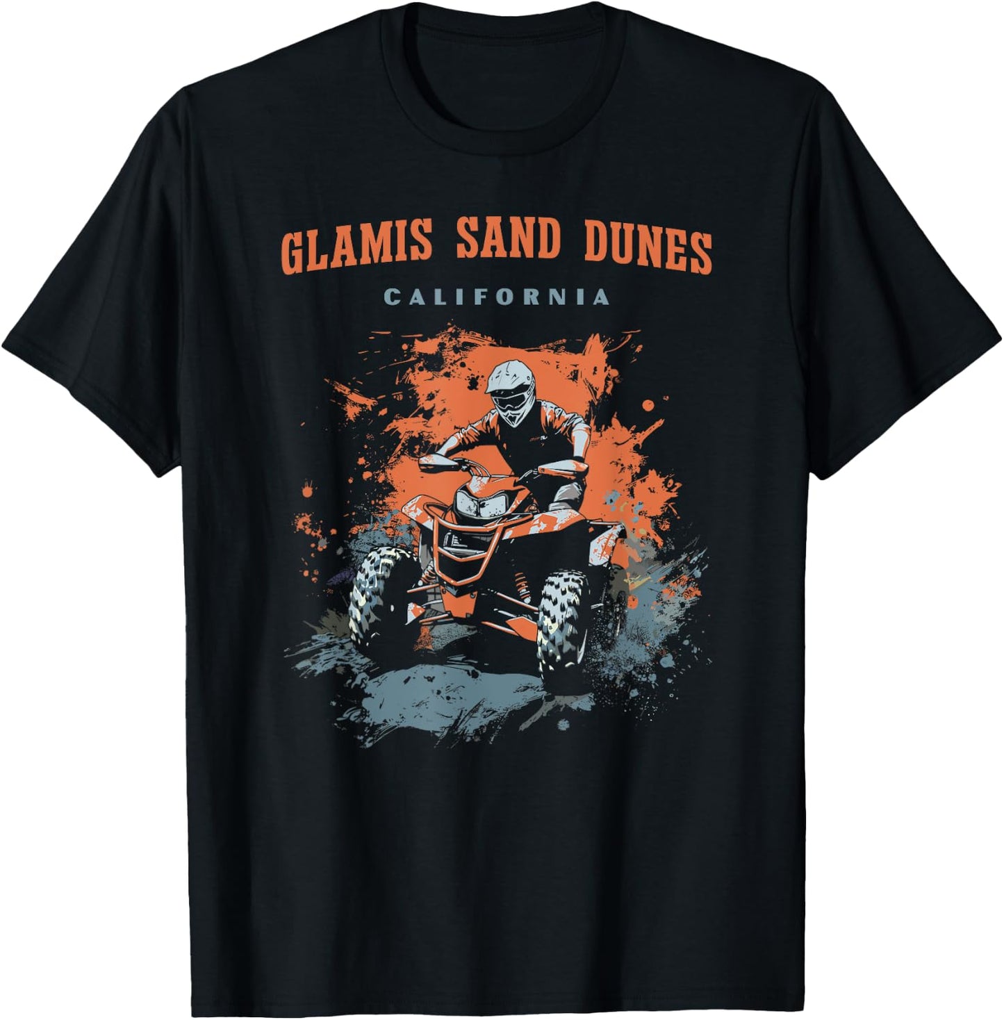 Glamis Sand Dunes California ATV UTV OHV Quad Offroad T-Shirt - T-Shirt | Black