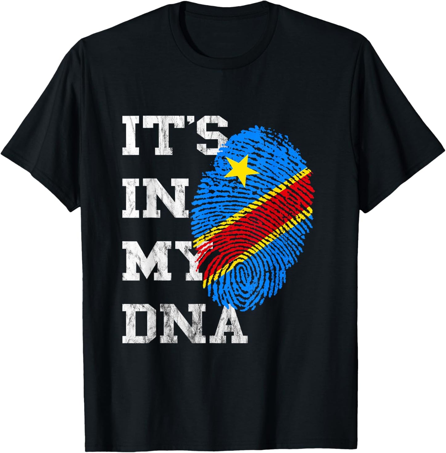 Coole Afrika Kongo Flagge Kongolese DNA Congo T-Shirt - T-Shirt | Black