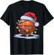 Christmas Basketball Player Santa Sports Design Boys T-Shirt - T-Shirt | Black