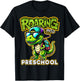 Back to School Preschool Dinosaur First Day of School Boy T-Shirt - T-Shirt | Black