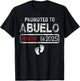Promoted to Abuelo 2025 - Present For First Time New Abuelo T-Shirt - T-Shirt | Black