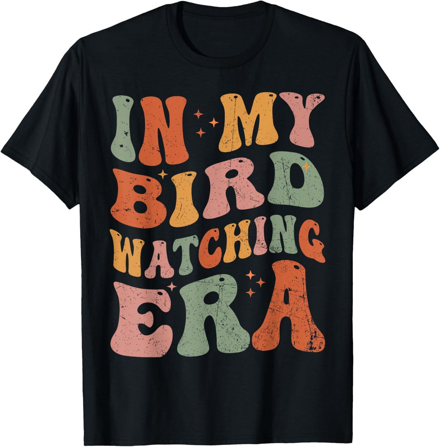 Cute In My Bird Watching Era Funny Birds Lovers T-Shirt - T-Shirt | Black