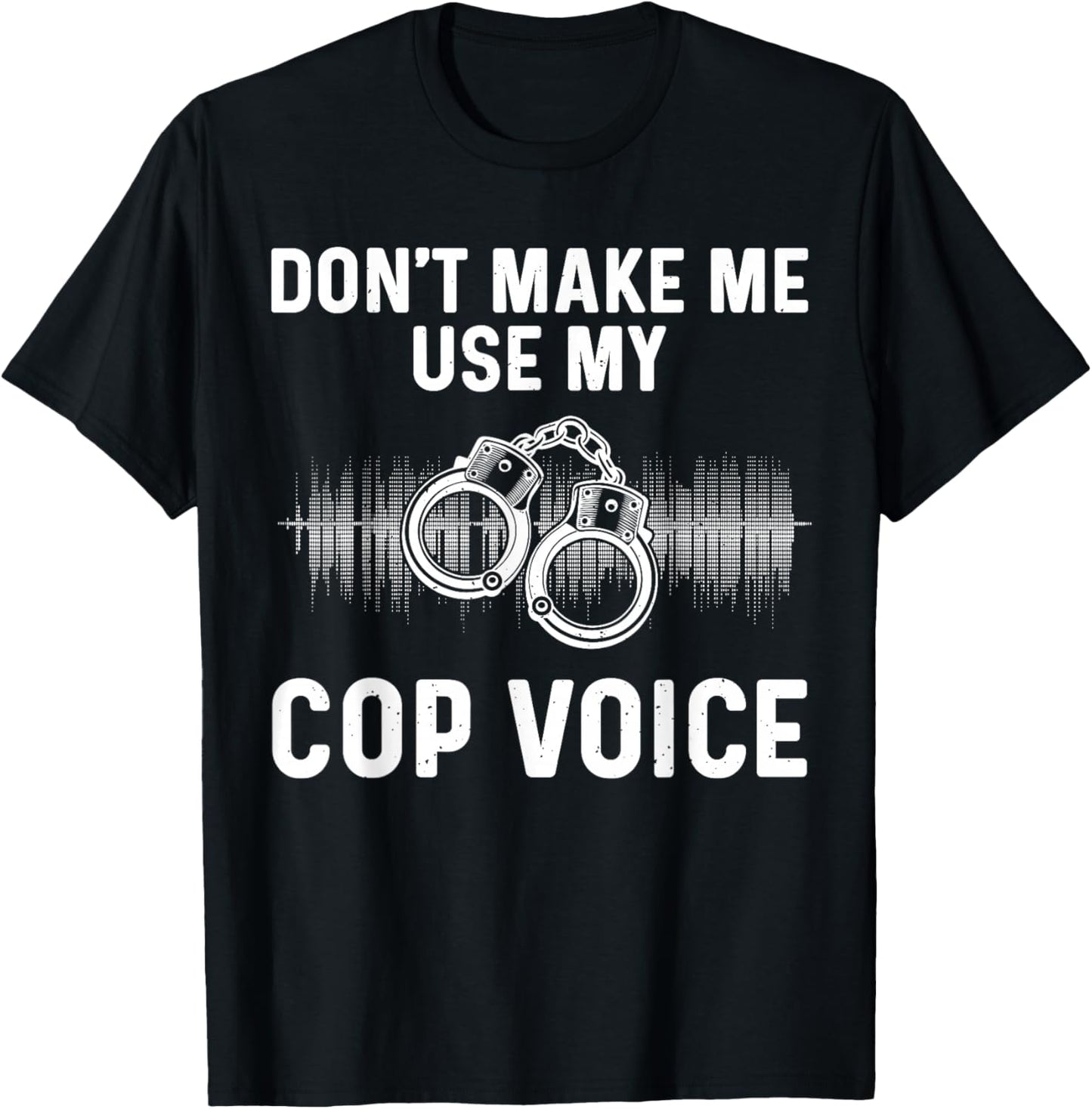 Funny Police Officer Art Women Cop Policeman Police T-Shirt - T-Shirt | Black