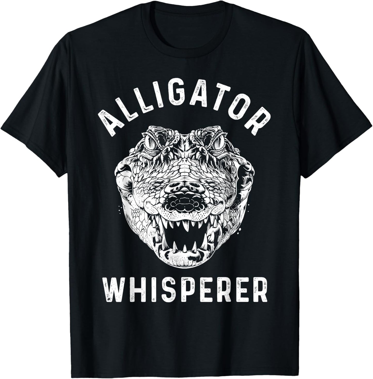 Alligator Whisperer Florida Everglades Reptile Lover Funny T-Shirt - T-Shirt | Black