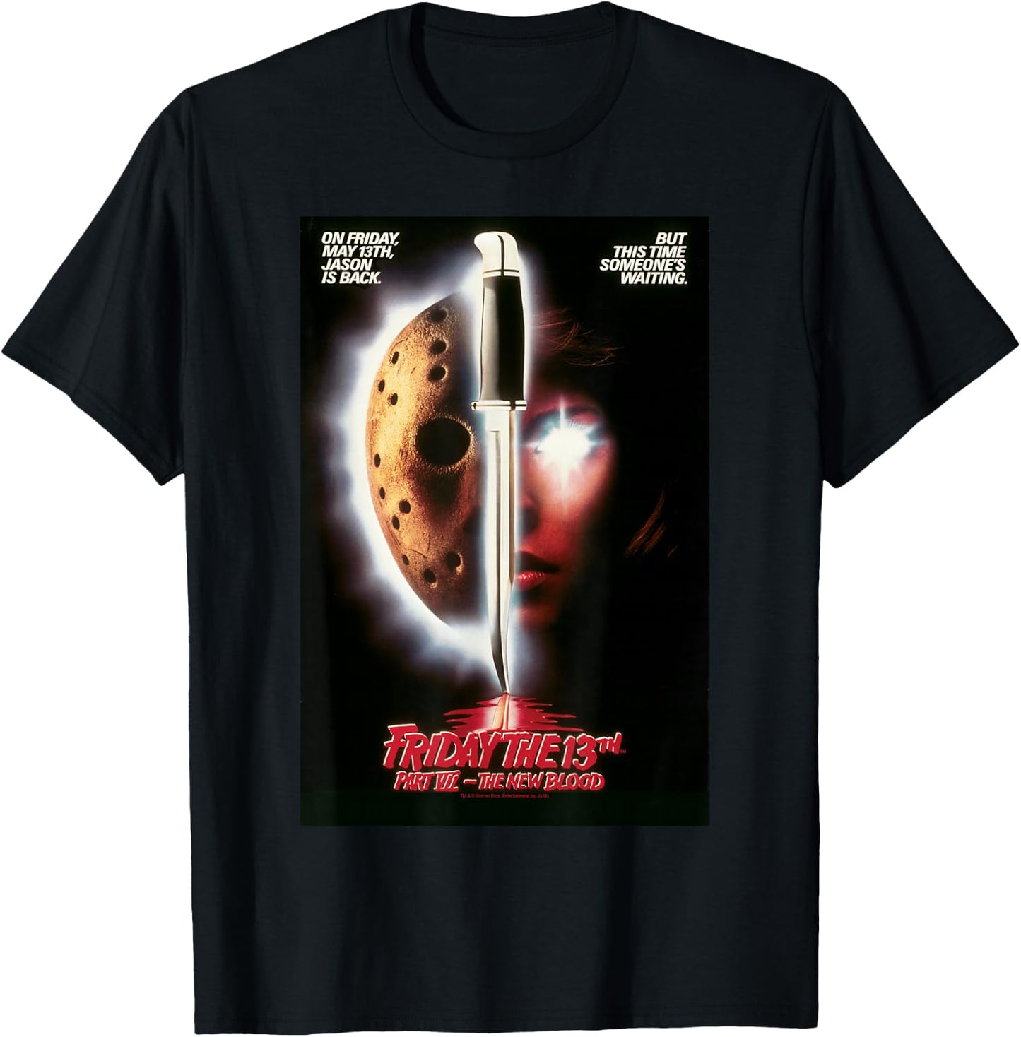 Friday the 13th New Blood Poster T-Shirt - T-Shirt | Black