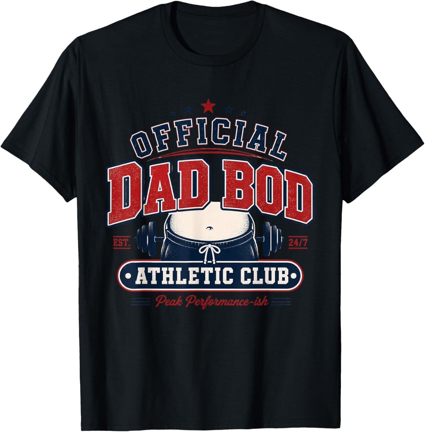Official Dad BOD Athletic Club T-Shirt - T-Shirt | Black