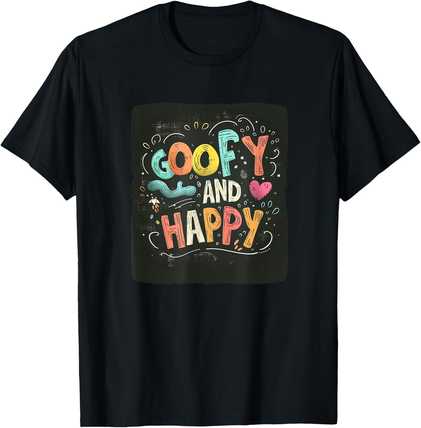 Cool Goofy and Happy Speech Costume for Adults and Kids T-Shirt - T-Shirt | Black