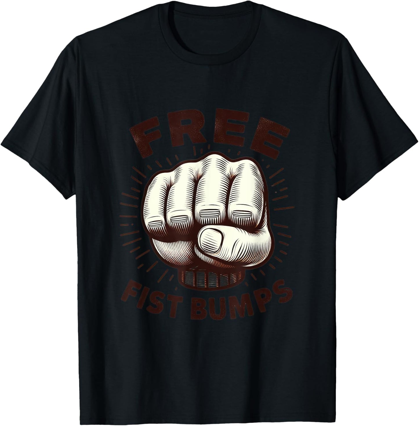 Funny Graphic Shirt Novelty Fist Pump Guy T-Shirt - T-Shirt | Black