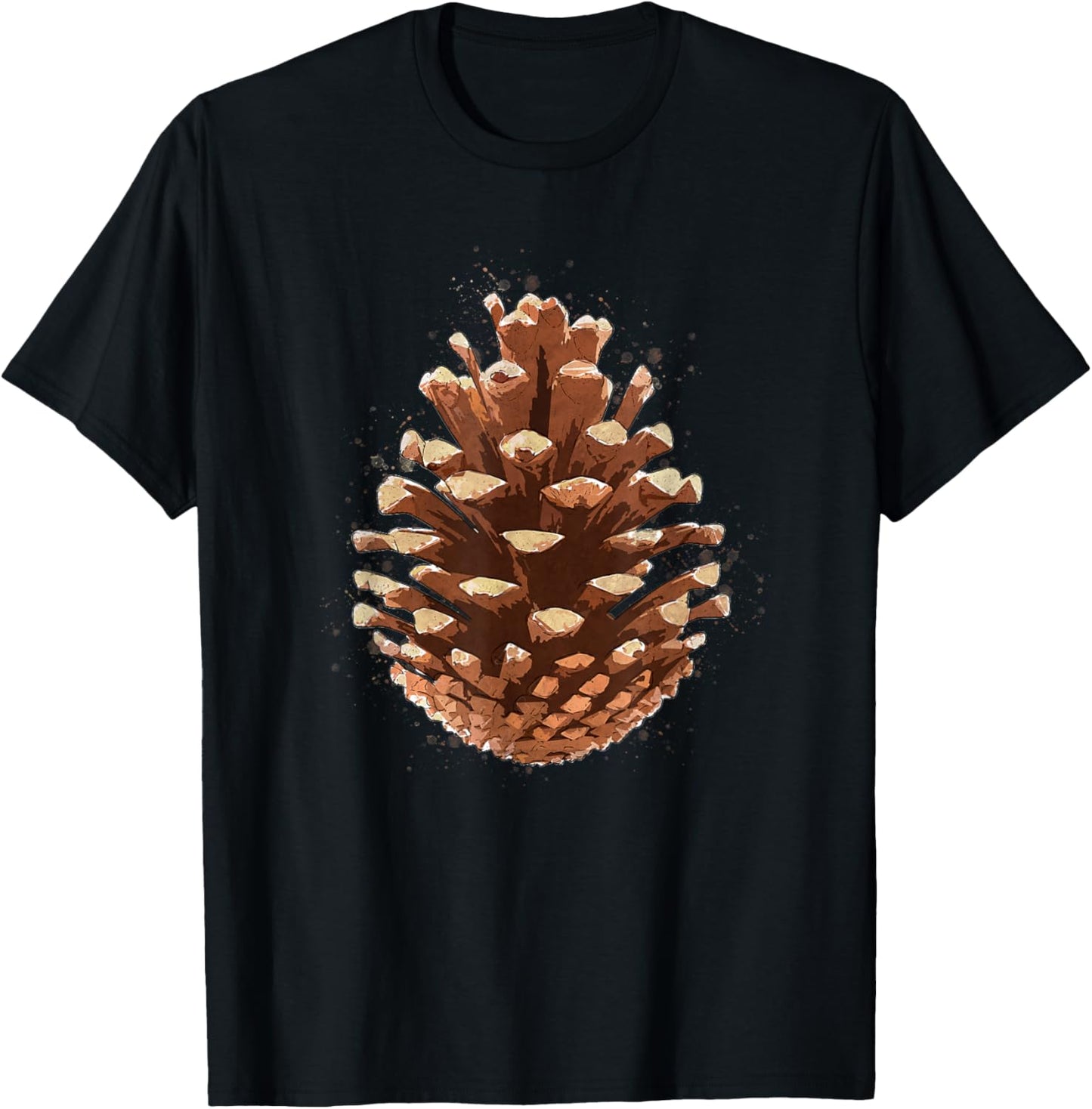 Open Pine Cone "Third Eye" T-Shirt - T-Shirt | Black