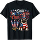 Chill The Fourth Out Costume 4th Of July Cute Pug T-Shirt - T-Shirt | Black