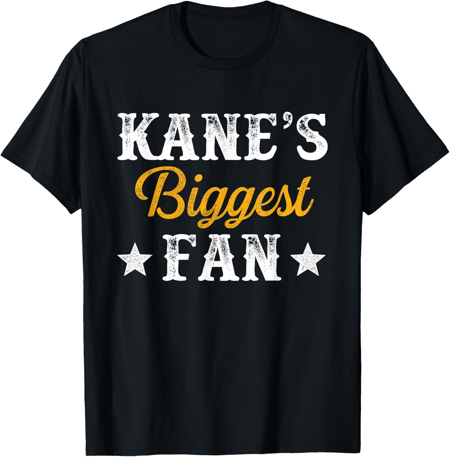 Kane's Biggest Fan Country Music Concert T-Shirt - T-Shirt | Black