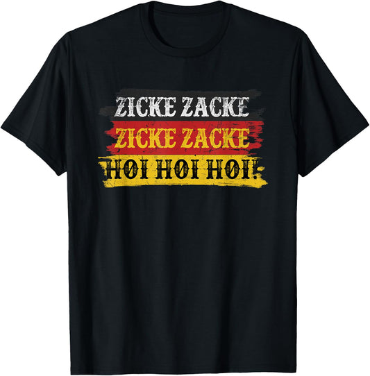 Zicke Zacke Hoi Hoi German Beer Drinking Song Oktoberfest T-Shirt - T-Shirt | Black